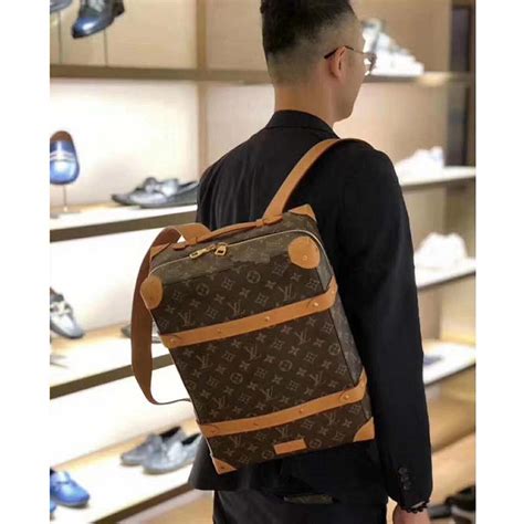 lv hat backpack and sneakers